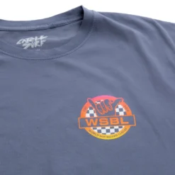 WSBL Garment-Dyed S/S Tee -Kyosho Shop A24TEE001 BLU Detail 2copy