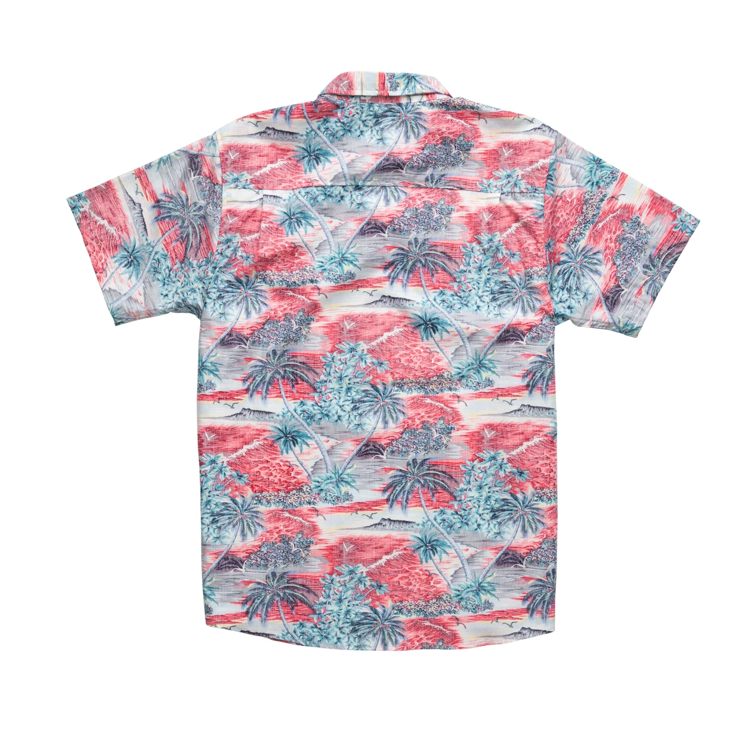 CS X Hoffman® Aloha S/S Woven - Sunset Red 3 CS X Hoffman® Aloha S/S Woven - Sunset Red - Image 3