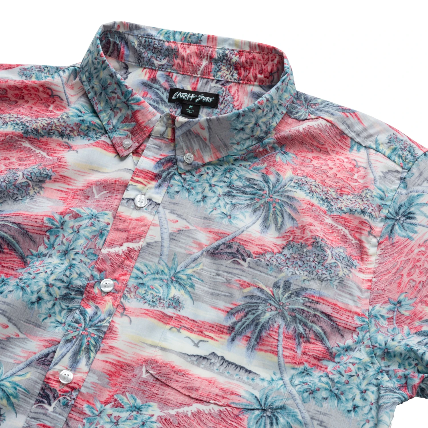 CS X Hoffman® Aloha S/S Woven - Sunset Red 4 CS X Hoffman® Aloha S/S Woven - Sunset Red - Image 4