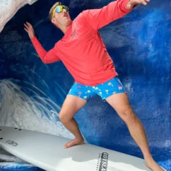 Basic Slash Garment-Dyed L/S Tee -Kyosho Shop BasicSlashL SFlamingoProductPage3