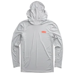 Catch Fish // Performance Gaitered L/S Hooded Shirt -Kyosho Shop CF24MSS001 GRY F1copy