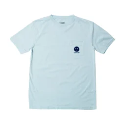 Palms Garment-Dyed S/S Pocket Tee - Sky Blue