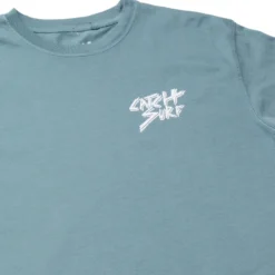Basic Slash Garment-Dyed S/S Tee -Kyosho Shop CS Teal 2a
