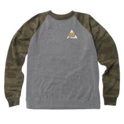 Triangle Slash Raglan Sweatshirt