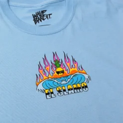 Wave Bandit X Ben Gravy El Slamo S/S Tee - Light Blue -Kyosho Shop ElSlammo 2