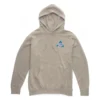 Static Slash Fleece Pullover Hoodie - Cement