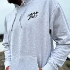 Basic Slash Fleece Pullover Hoodie -Kyosho Shop HeatherBasicslashhoodieProductpage3