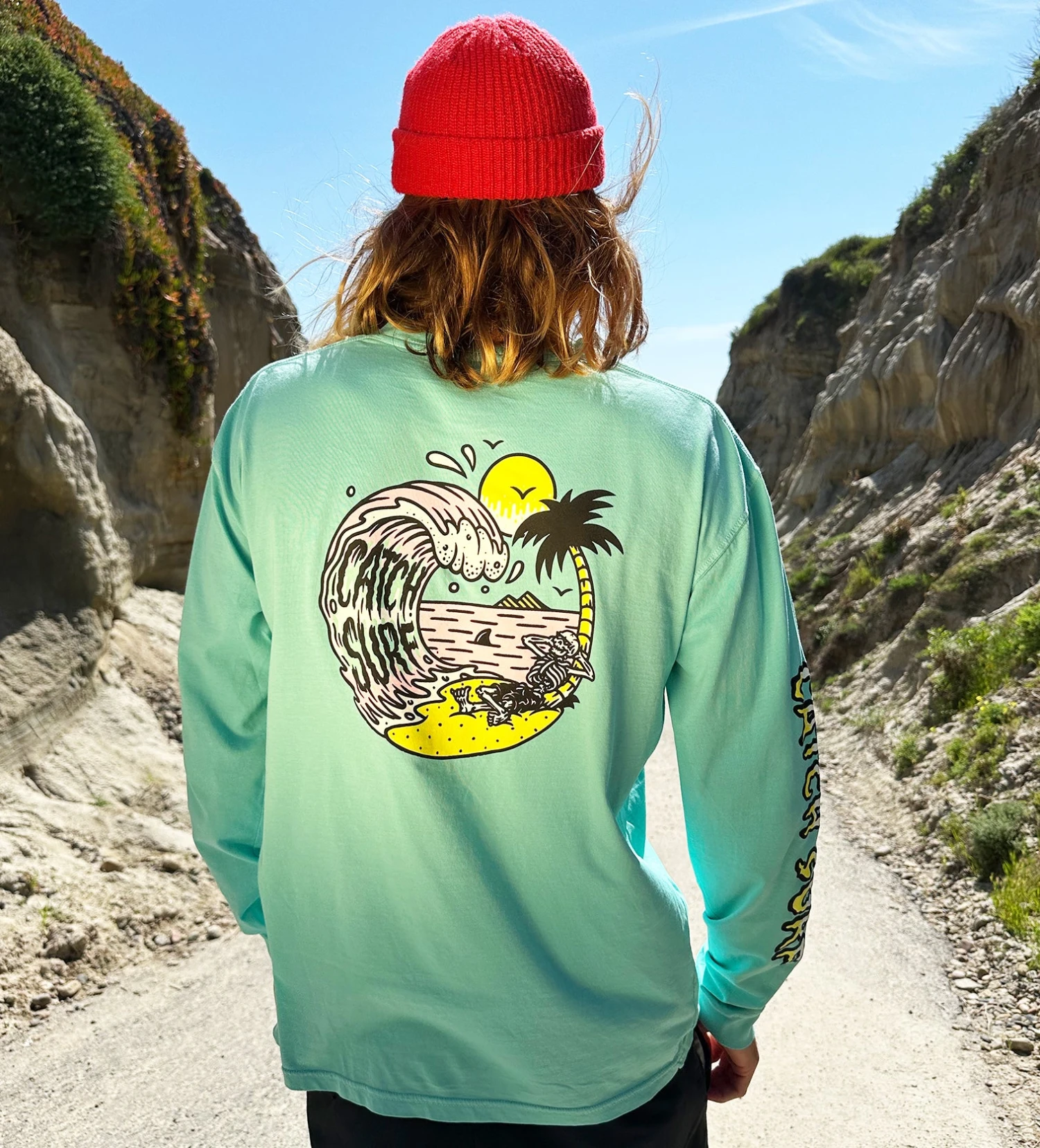 CS X Jamie Browne // Chill Out Garment-Dyed L/S Tee 2 CS X Jamie Browne // Chill Out Garment-Dyed L/S Tee - Image 2