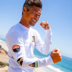 Tribe L/S Tee - White -Kyosho Shop Kalani LS TribalSurf2