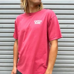 Tri Palm Garment-Dyed S/S Tee - Red -Kyosho Shop TriPalmS SteeProductpage3