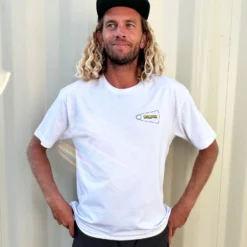 Tube Time S/S Tee - White 11 Tube Time S/S Tee - White -Kyosho Shop Tubetimeteeproductpagefront3