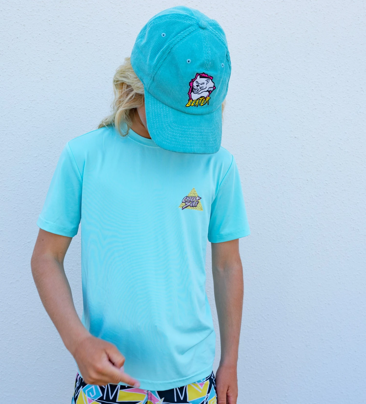 Youth // Triangle Slash S/S Surf Shirt - Turquoise 5 Youth // Triangle Slash S/S Surf Shirt - Turquoise - Image 5