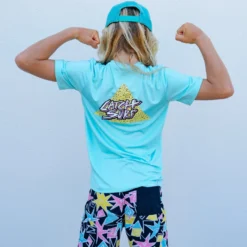 Youth // Triangle Slash S/S Surf Shirt - Turquoise 11 Youth // Triangle Slash S/S Surf Shirt - Turquoise -Kyosho Shop Youth TriSlash SS 5